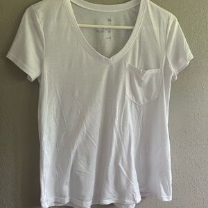 White V-Neck shirt